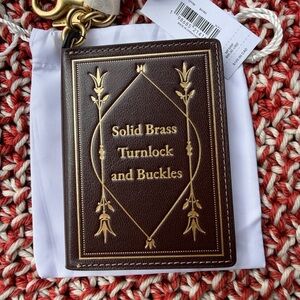 Coach Notebook Bag Charm. NWT. CFF88